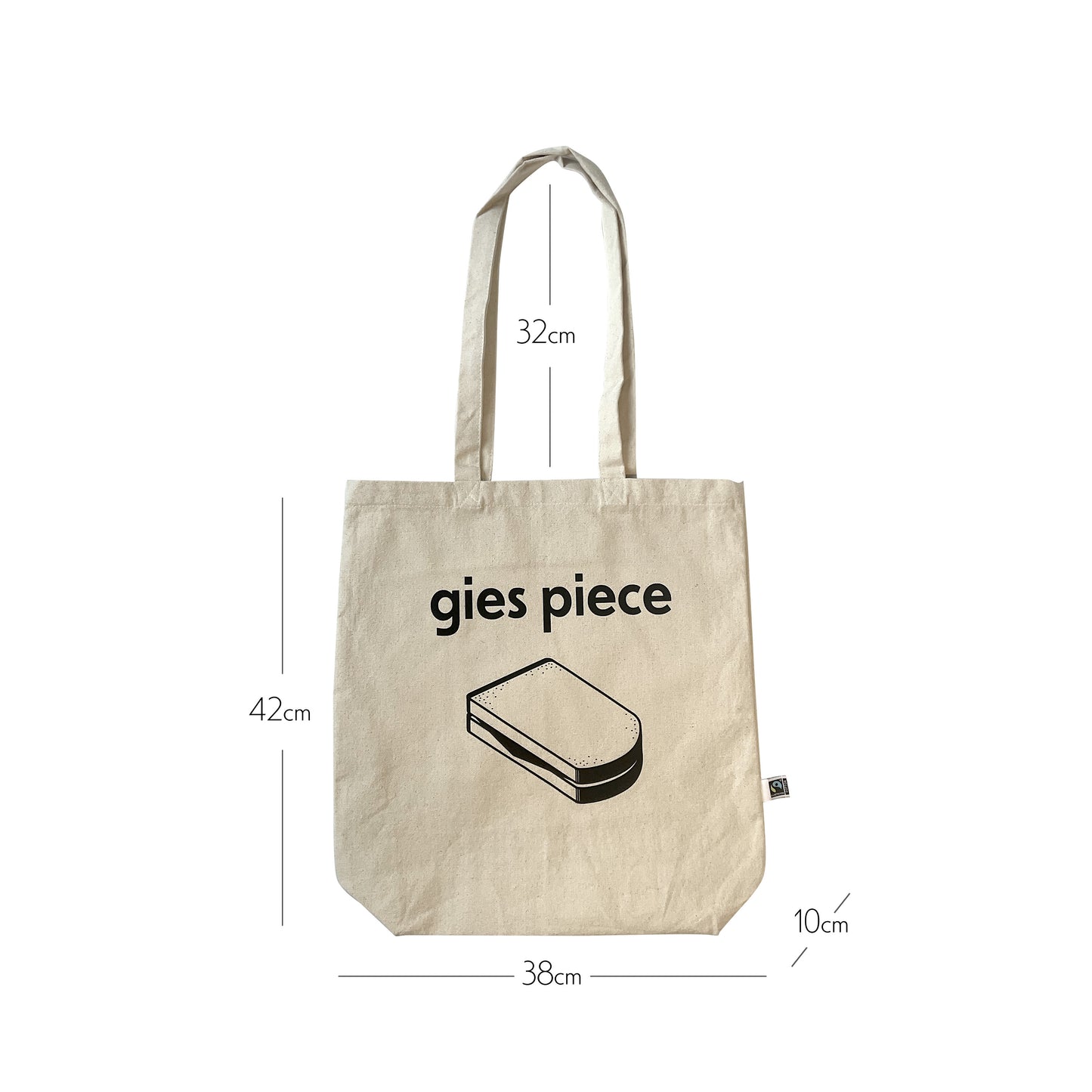 Fairtrade cotton tote bag - Gies piece