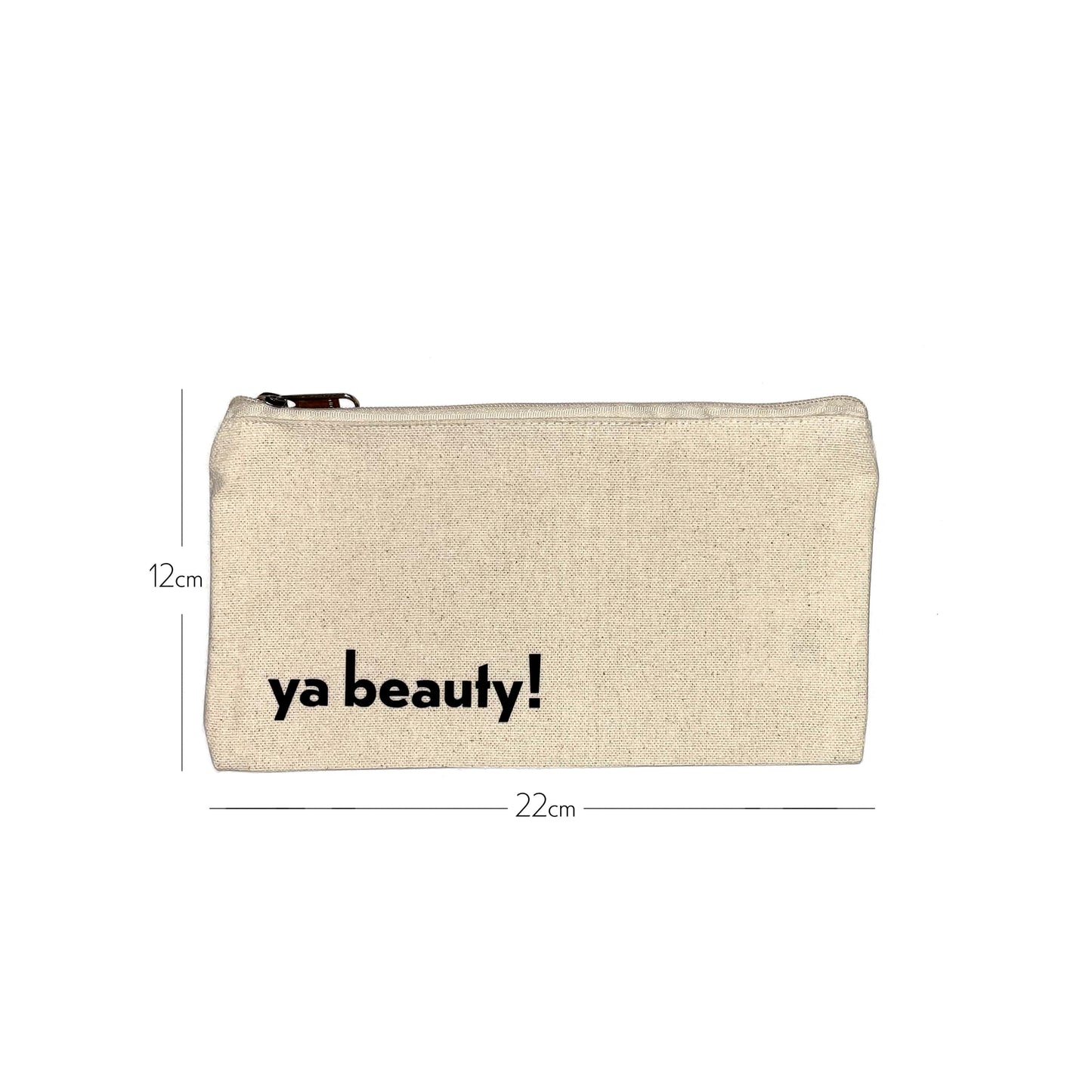 Fairtrade cotton zip bag - Ya beauty