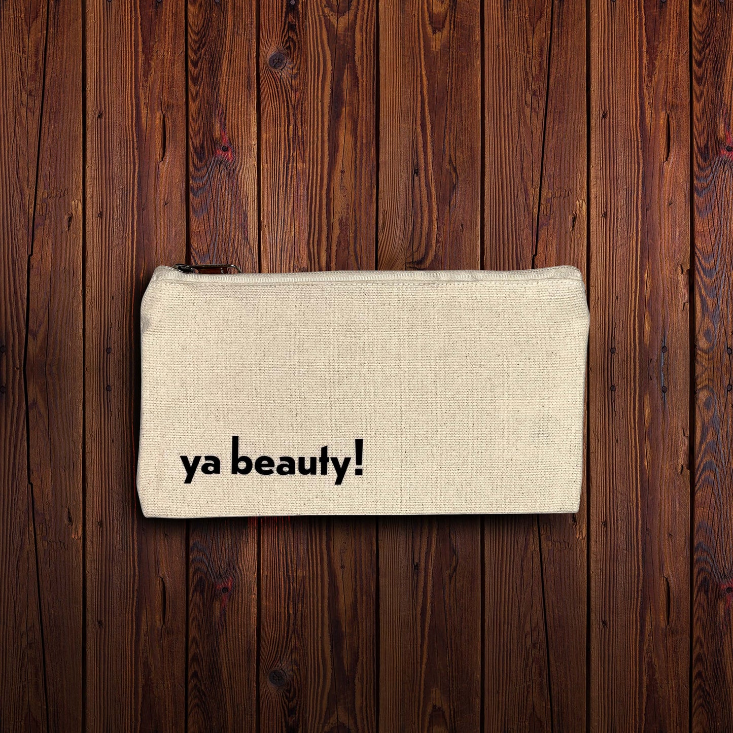 Fairtrade cotton zip bag - Ya beauty